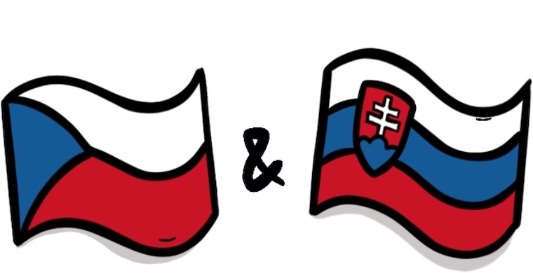 Česká a slovenská vlajka