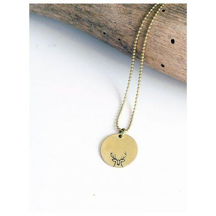 triangle necklace with bees