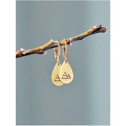 teardrop mountain earrings