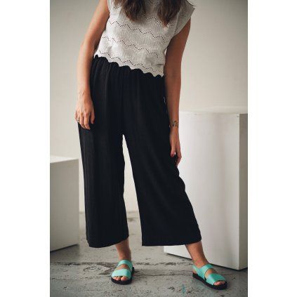 Kalhoty Minile Culottes Black