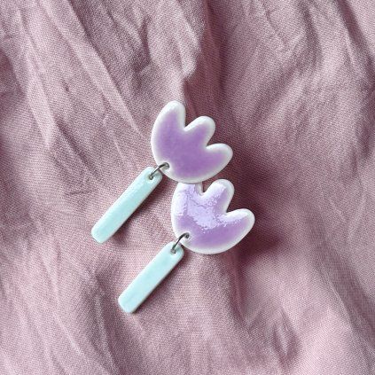 Náušnice No-Ni Ateliér Flóra Tulipány