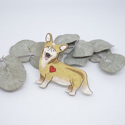 Brož Jelly Fish Corgi
