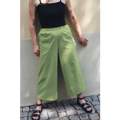 Kalhoty Minile Culottes Poplin Lime