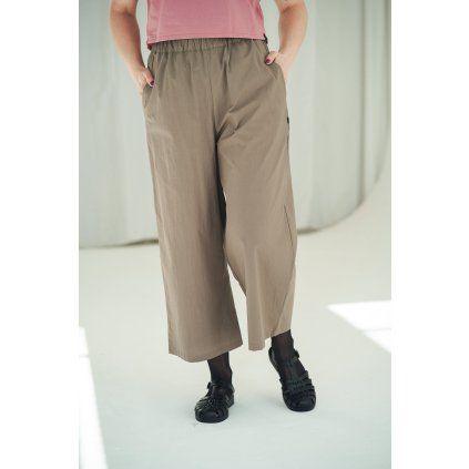 Kalhoty Minile Culottes Poplin Taupe