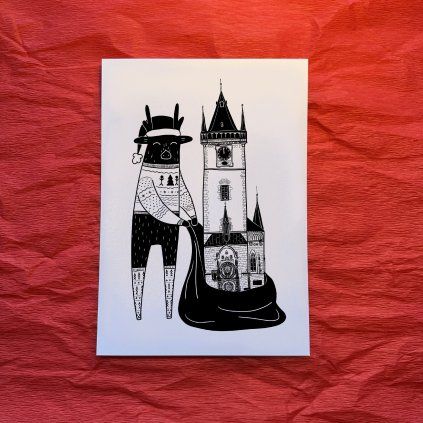 Tisk Phantoms in Prague Vánoční orloj