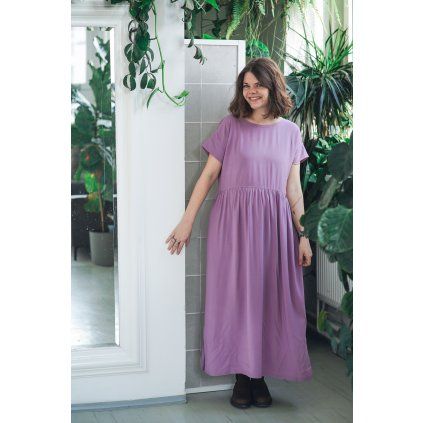 Šaty Minile Simple Long Lilac