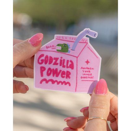 Samolepka Charluu Godzilla Power