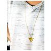 long bee triangle necklace