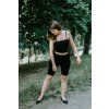 Tílko Minile Crop-top Black