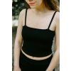Tílko Minile Crop-top Black