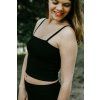 Tílko Minile Crop-top Black