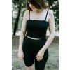Tílko Minile Crop-top Black