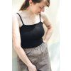 Tílko Minile Crop-top Black