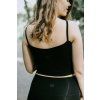 Tílko Minile Crop-top Black