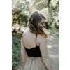 Tílko Minile Crop-top Black