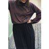 Mikina Minile Fluff Dark Brown