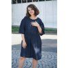 Šaty Minile Parade Zip Tencel Denim