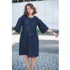 Šaty Minile Parade Zip Tencel Denim