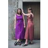 Šaty Minile Cross Tencel Dark Blush