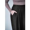 Kalhoty Minile Palazzo Tencel Black