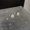 BUBBLES náušnice pecky stříbrné (chirurgická ocel postříbřená)BU14