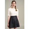 Appre eshop topy upletovy top s vystrihem z organickée GOTS bavlny rukavy k lokti kremovy (6)