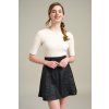 Appre eshop topy upletovy top s vystrihem z organickée GOTS bavlny rukavy k lokti kremovy (9)