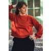 Mikina Minile Fluff Dark Brick