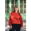 Mikina Minile Fluff Dark Brick