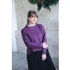 Mikina Minile Crop Plum