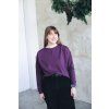 Mikina Minile Crop Plum