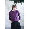 Mikina Minile Crop Plum