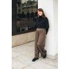 Kalhoty Minile Palazzo Tencel Brown