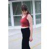 Tílko Minile Crop-top Oboustranné Cherry