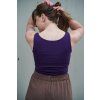 Tílko Minile Crop-top Oboustranné Purple