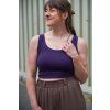 Tílko Minile Crop-top Oboustranné Purple