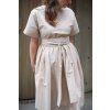Šaty Minile Wide Poplin Nude