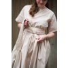 Šaty Minile Wide Poplin Nude