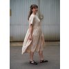Šaty Minile Wide Poplin Nude