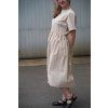 Šaty Minile Wide Poplin Nude