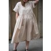 Šaty Minile Wide Poplin Nude