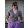 Halenka Minile Wrap Poplin Taupe
