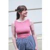 Tílko Minile Crop-top Oboustranné Blush