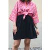 Sukně Minile Mini Linen Black